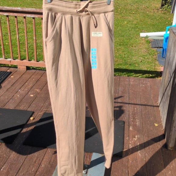 Earth Yoga Sz XL Sweatsuit Beige Y2K Athleisure Sporty Track Walking Comfy Soft - Picture 6 of 13